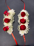 Roses & Chrysanthemums Gajra Pair
