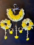 Yellow Fresh Flower Bridal Set