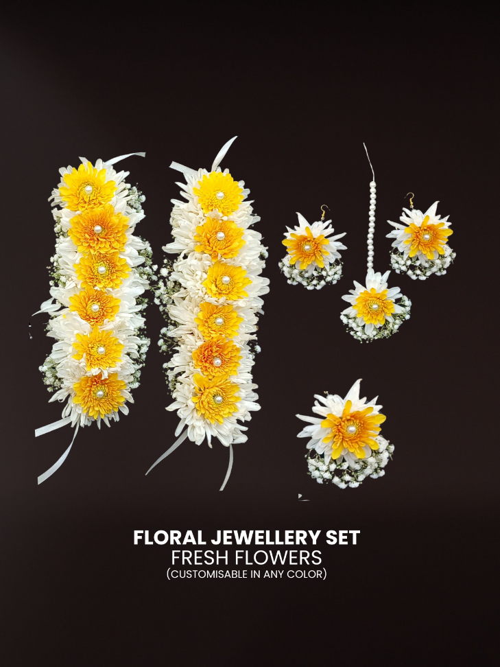 Yellow – Statement Floral  Set