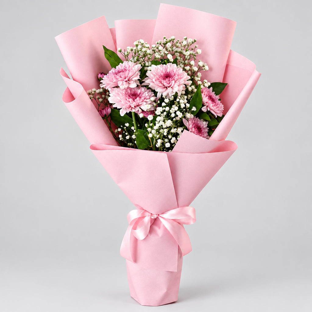 Pink Mini Chrysanthemum Bouquet