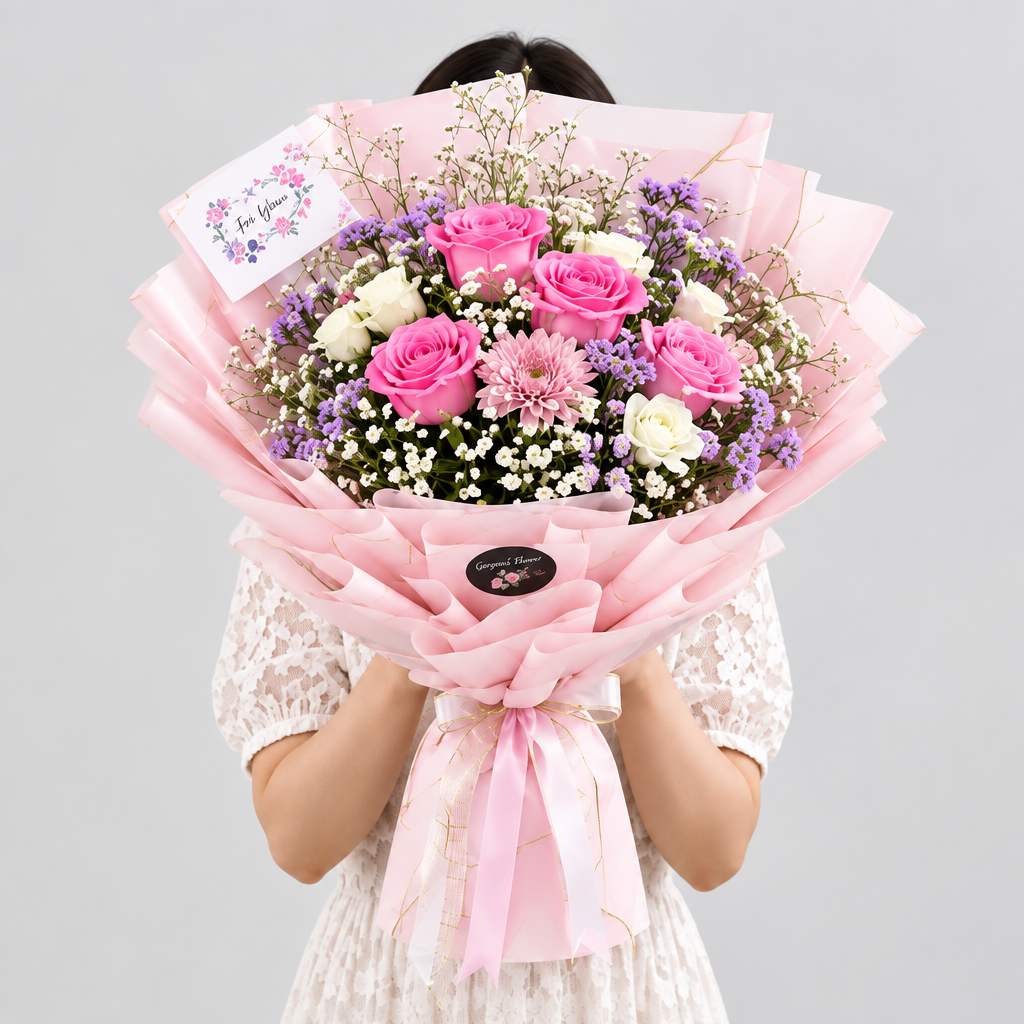 Pink Rose Bouquet