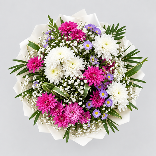 Purple & White Bouquet