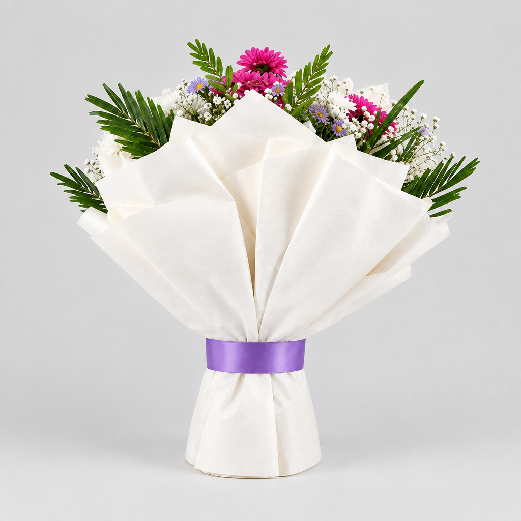 Purple & White Bouquet