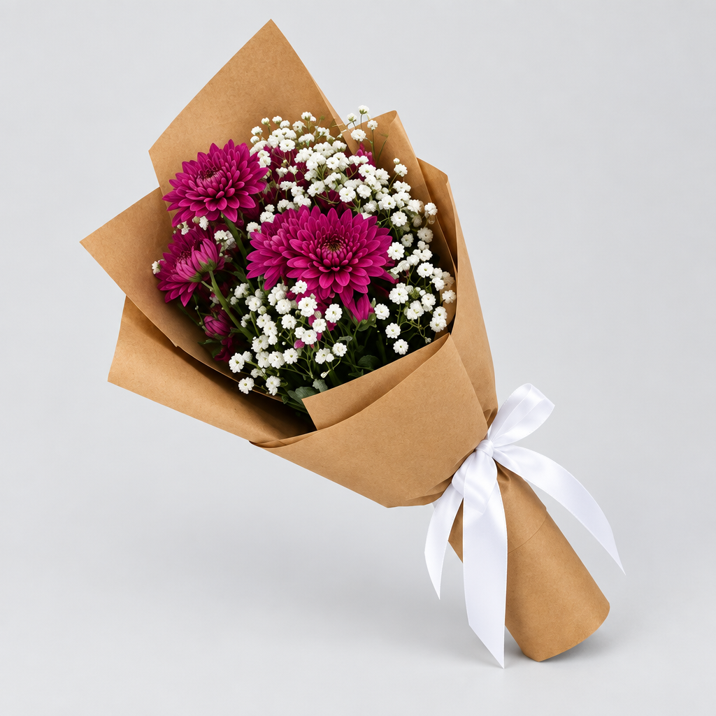 Red Mini Chrysanthemum Bouquet