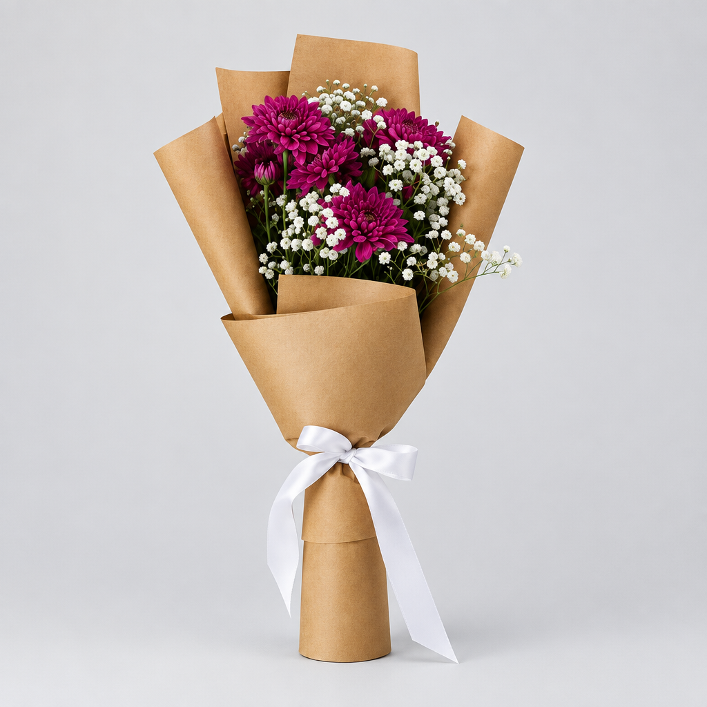 Red Mini Chrysanthemum Bouquet
