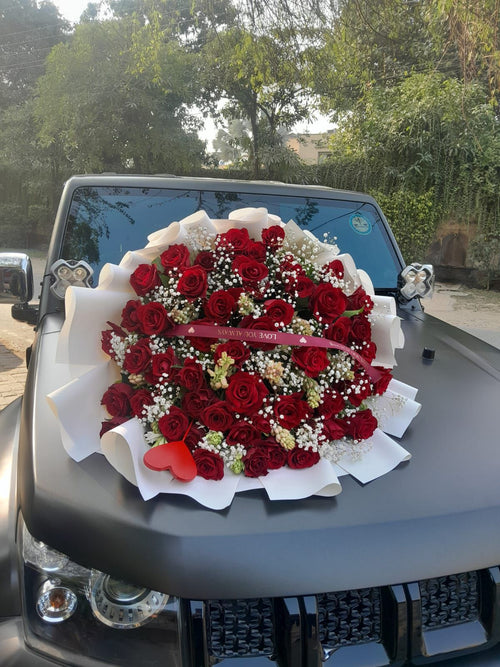 50 Roses Royal Valentine Arrangement